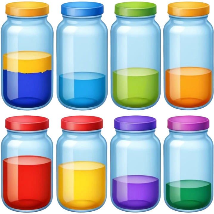 paint jars
 emoji
