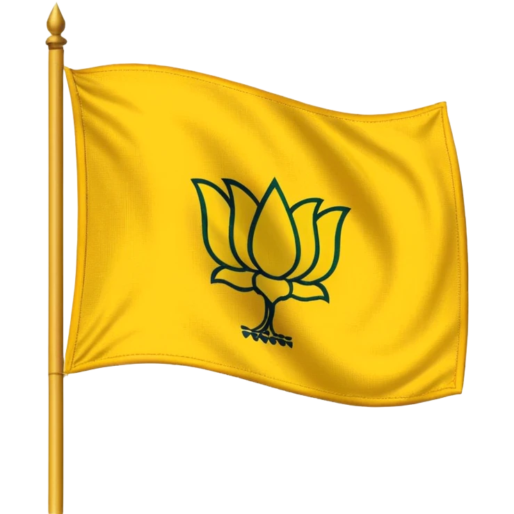 Create a yellow flag emoji  likely with TDP potilical  flag in india andhrapradesh emoji