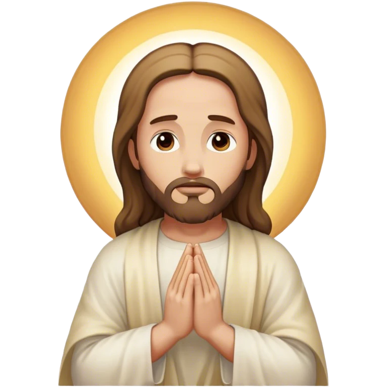 Jesus praying emoji