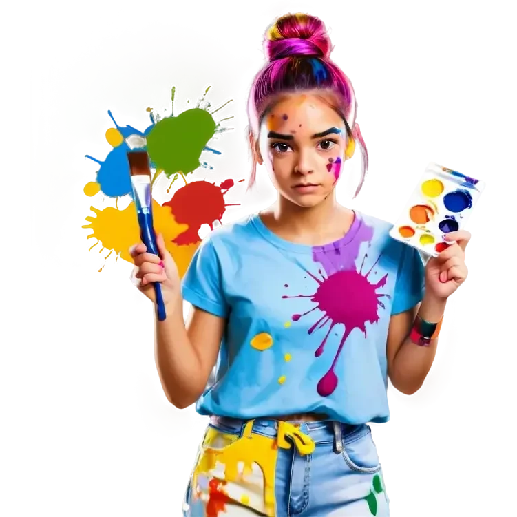 Painter girl emoji