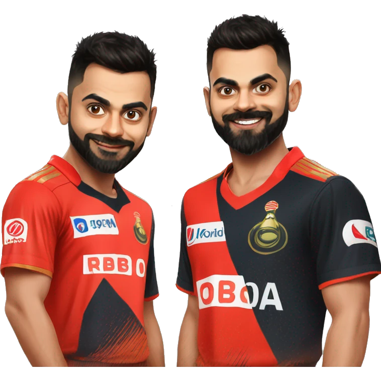  virat Kohli Wish Happy Birthday to sonu in RCB tshirt  emoji