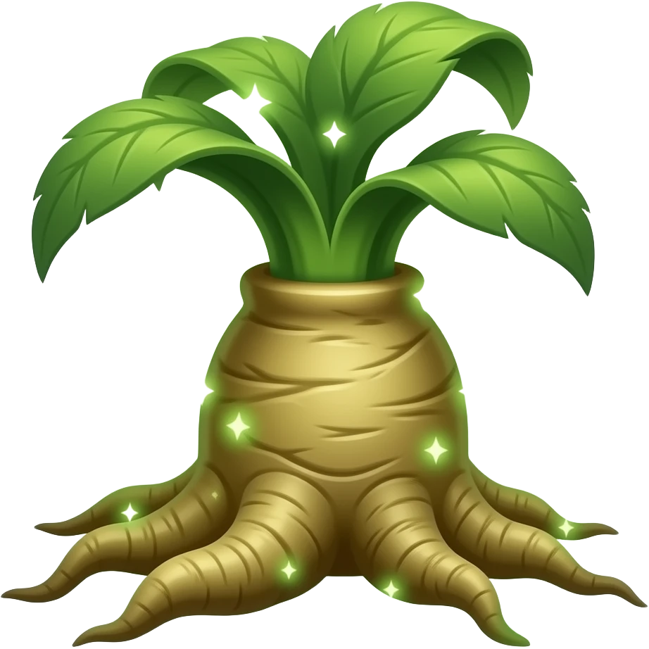 Magical Mandrake root emoji