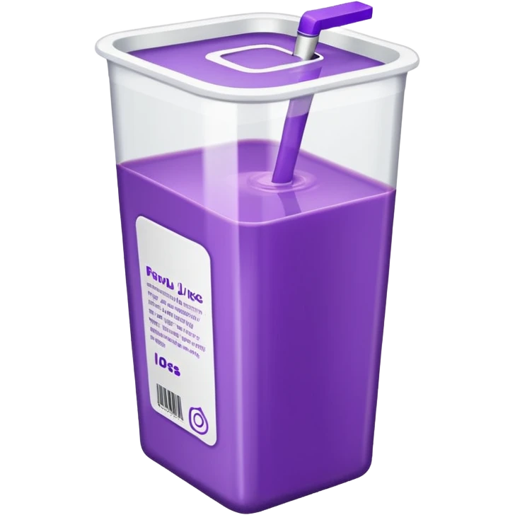 suco de caixinha branco e roxo emoji