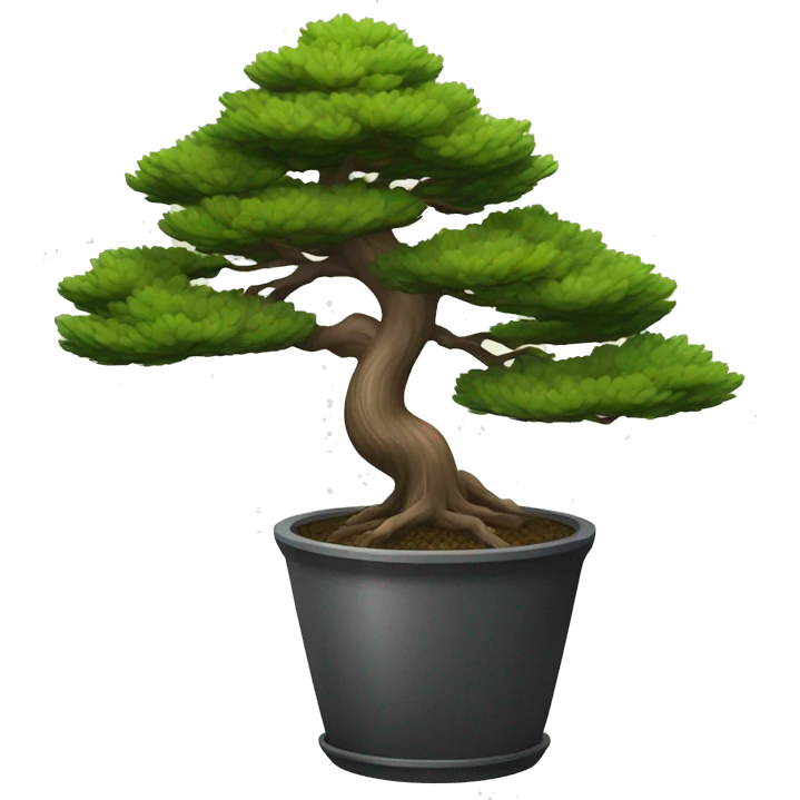 pine tree in a pot bonsai emoji