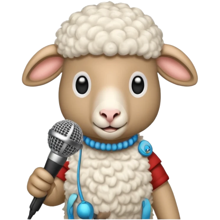 sheep with microphone











 emoji