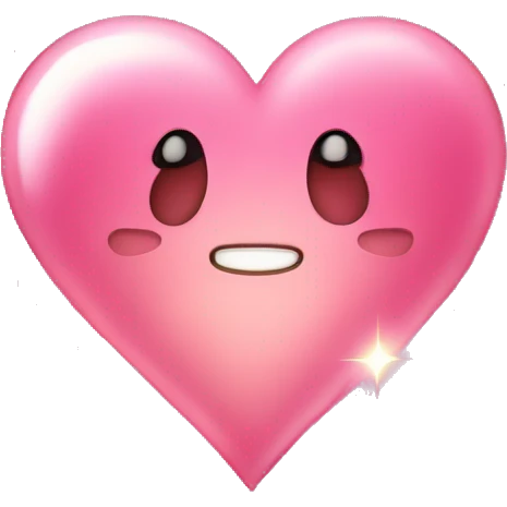 Heart  with sparkle  emoji