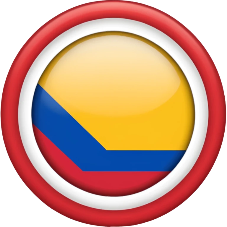 Bandera de colombia circular emoji