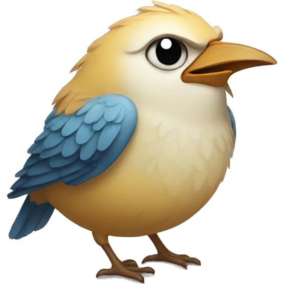 bird crying emoji