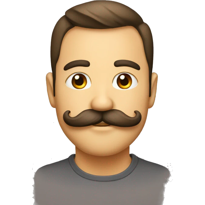 dégradé moustache basse metisse  emoji
