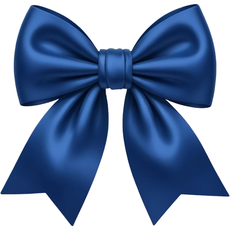 Dark blue bow emoji