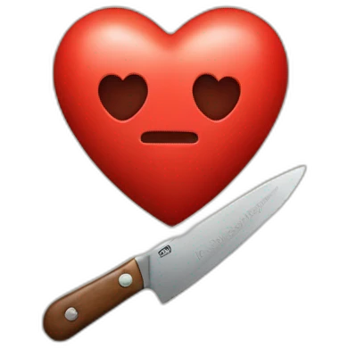 heart with a knife in it emoji