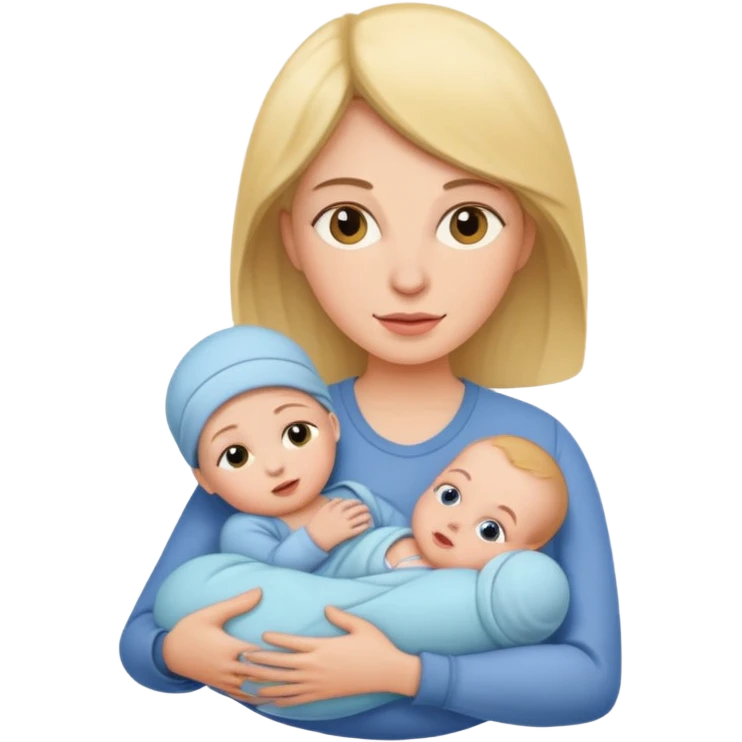 mother with one newborn baby emoji