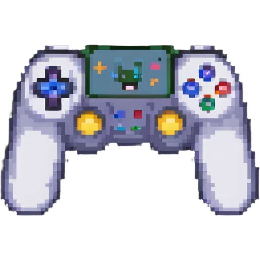 gaming emoji holding a gamepad emoji
