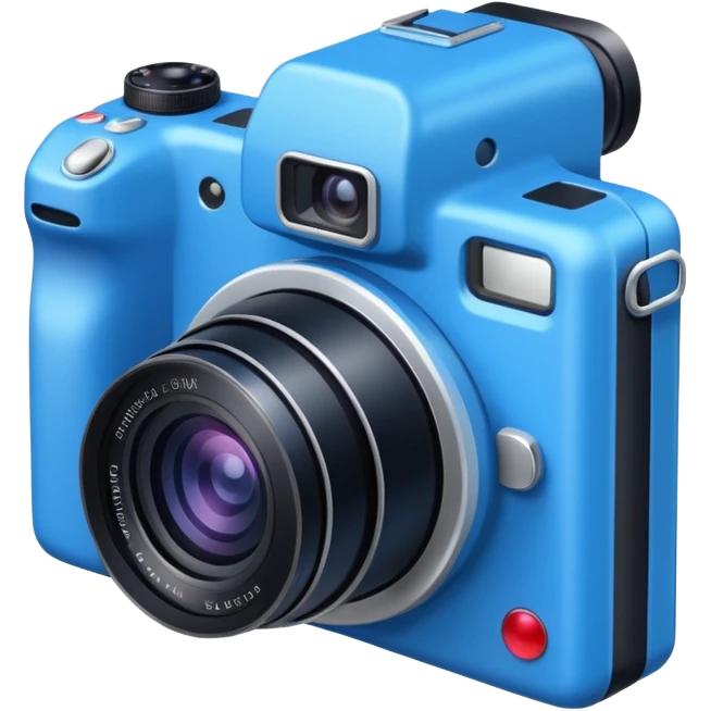 blue new camera with different angles emoji