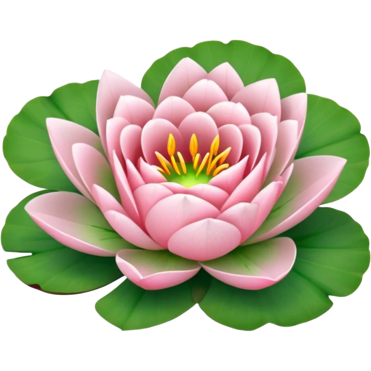 Rose plus Lily pad plus heart emoji