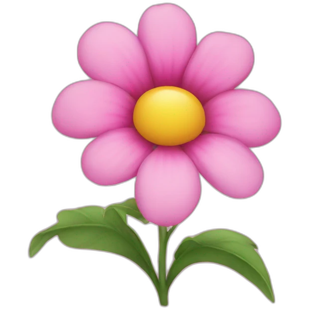 Pink flower emoji