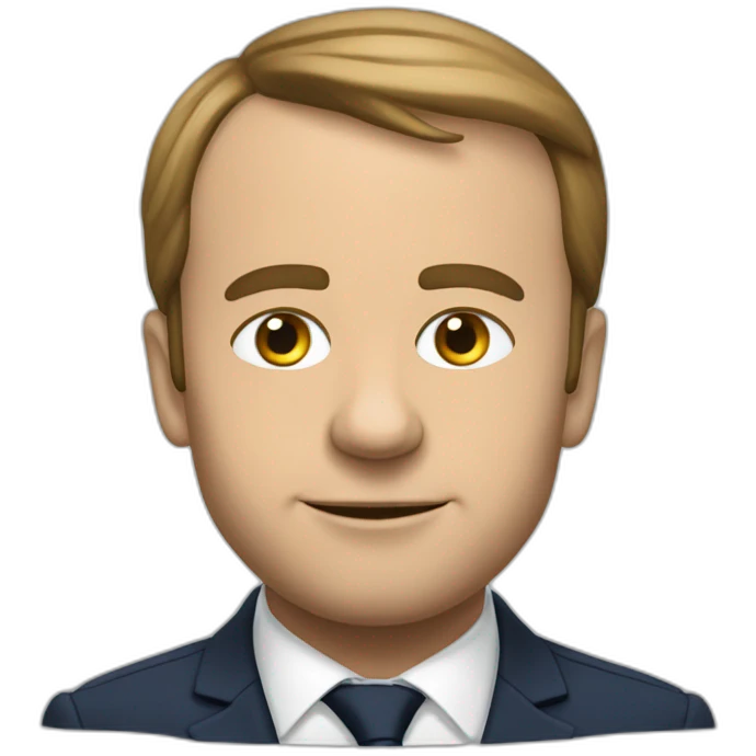 Macron sur un âne emoji