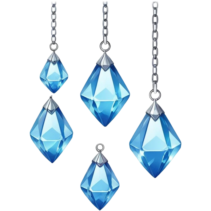 Hanging crystal gemstones emoji