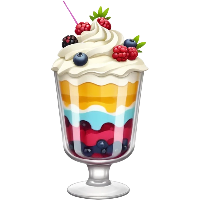 dessert in a glass emoji