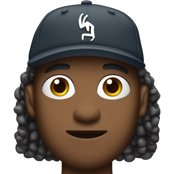 Half man half spider with baseball cap emoji