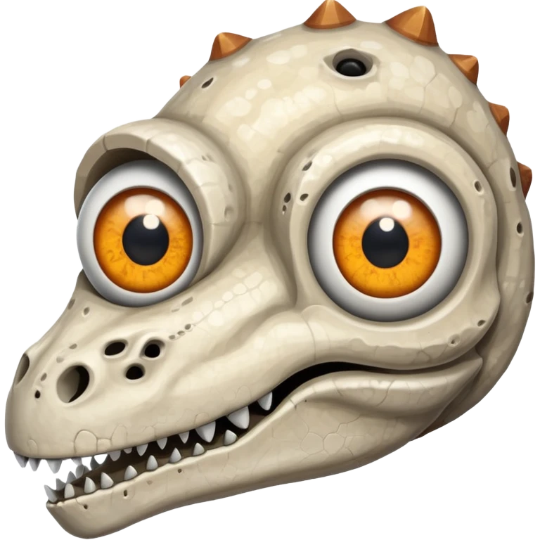a dniasour bone with eyes emoji
