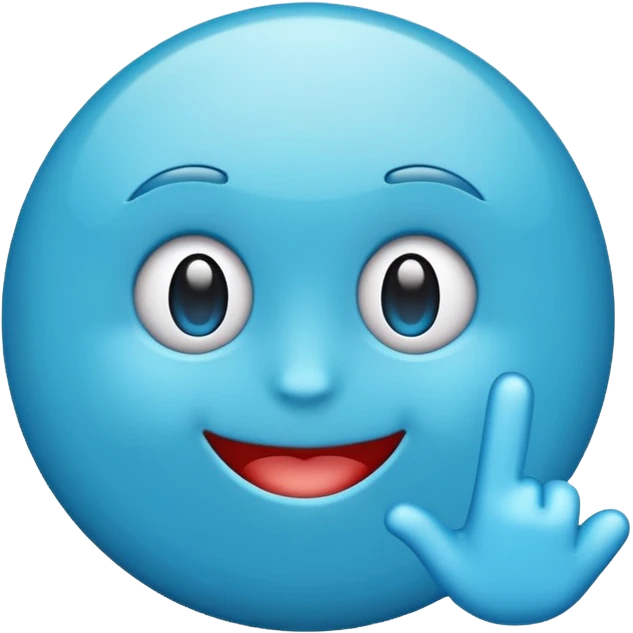 Make a emoji with blue tick emoji