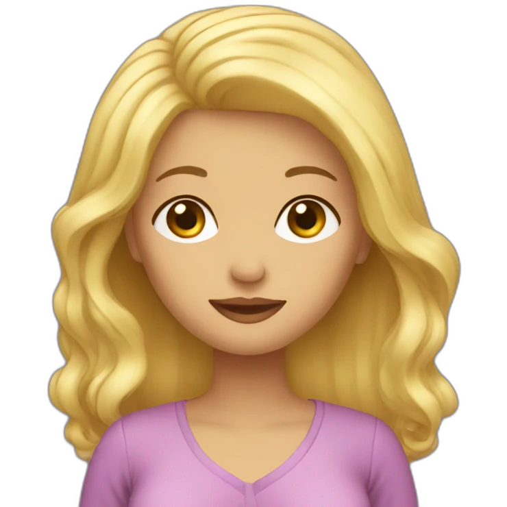 Femme enceinte blonde emoji