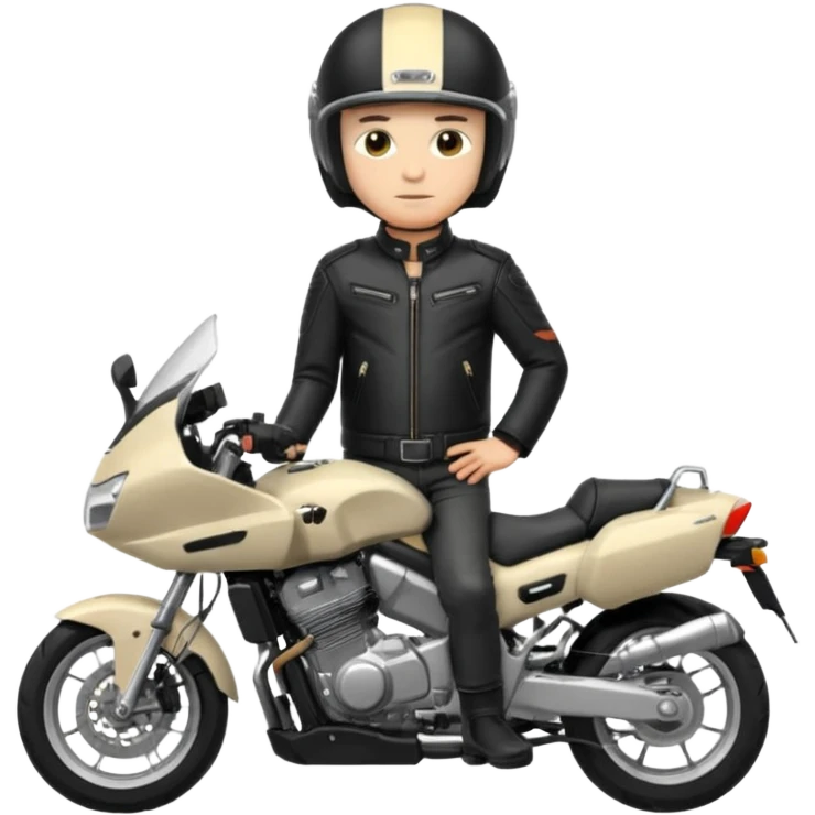 Le tapeur Jul avec la moto tmax emoji