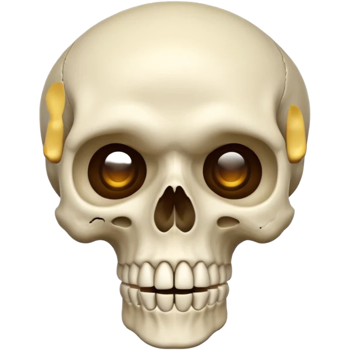 Surprised skull emoji