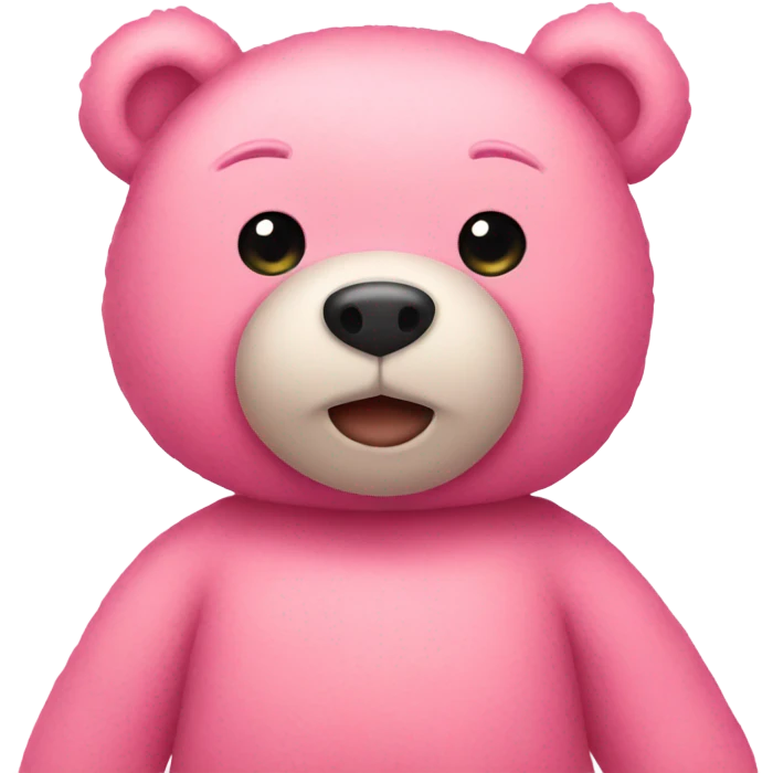 pink teddy bear emoji