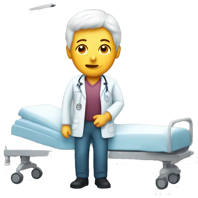 Patient dans un lit emoji