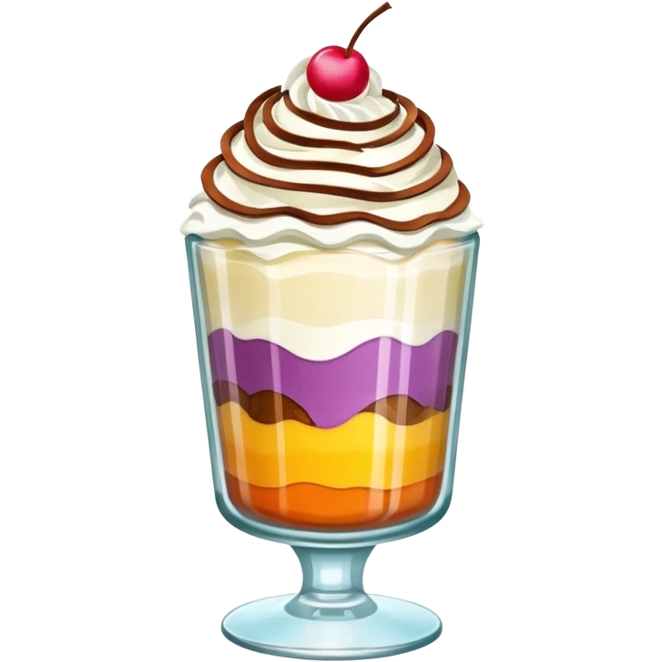 dessert in a glass emoji