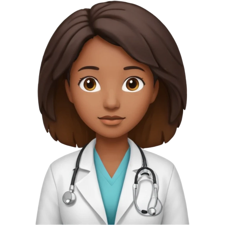 black female doctor emoji