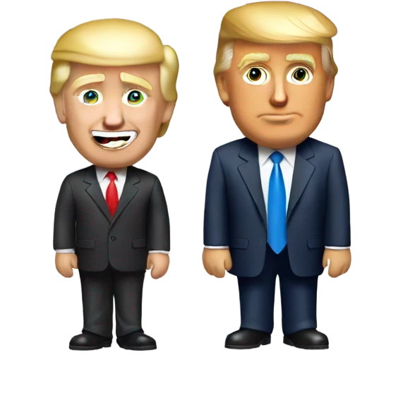 Donald trump and Obama  emoji