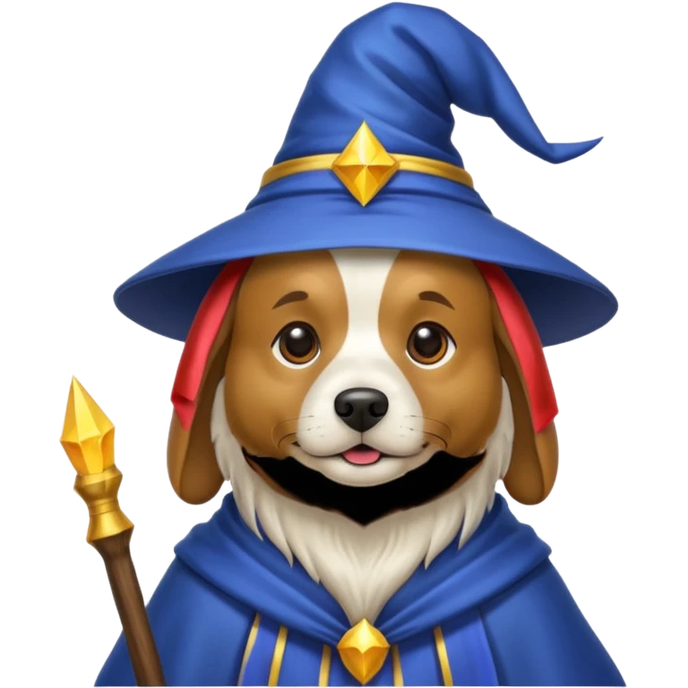 Dog wizard emoji