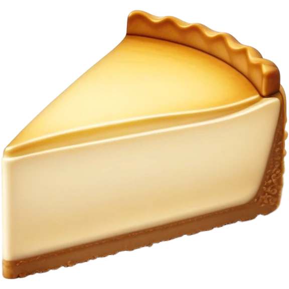 Cinematic Realistic Sernik Dessert Emoji, showcasing a rich, creamy cheesecake with a golden crust rendered with delicate textures and inviting, soft lighting. emoji