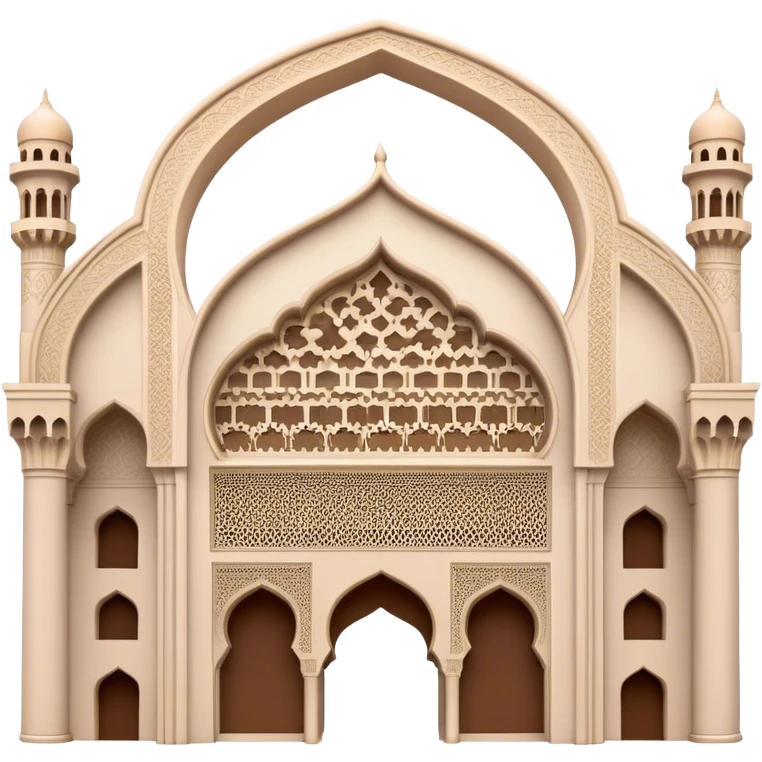 Cinematic Realistic Alhambra Landmark Emoji, capturing the intricate Moorish architecture, ornate arches. emoji