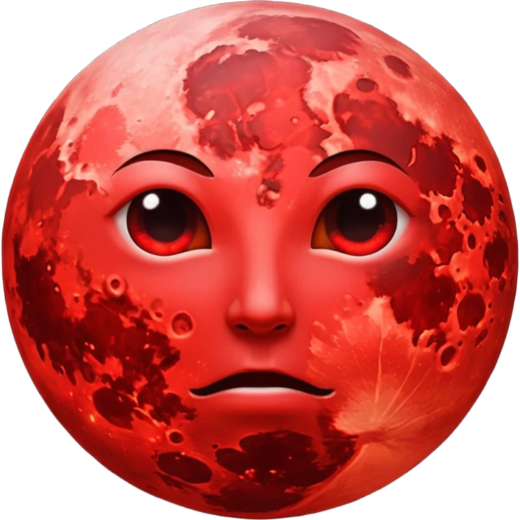 blood moon emoji
