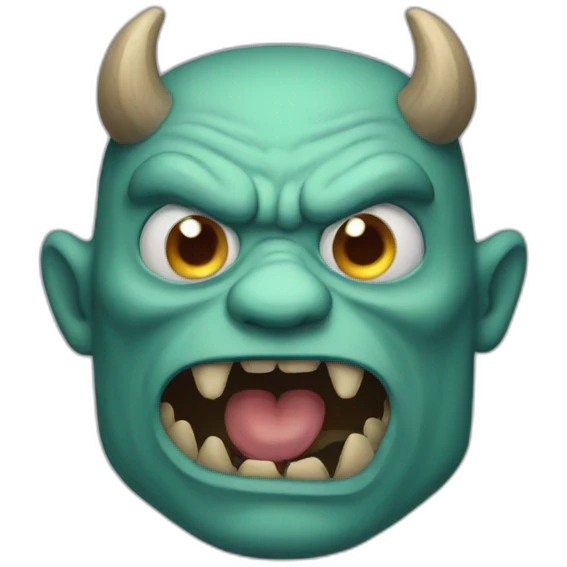 Monster man emoji