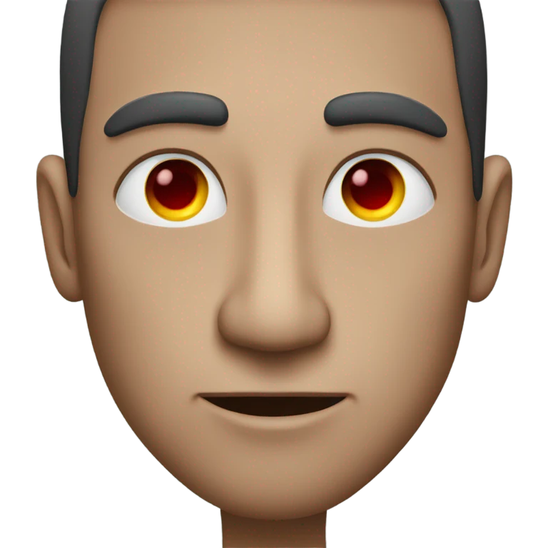 Red eyed man emoji