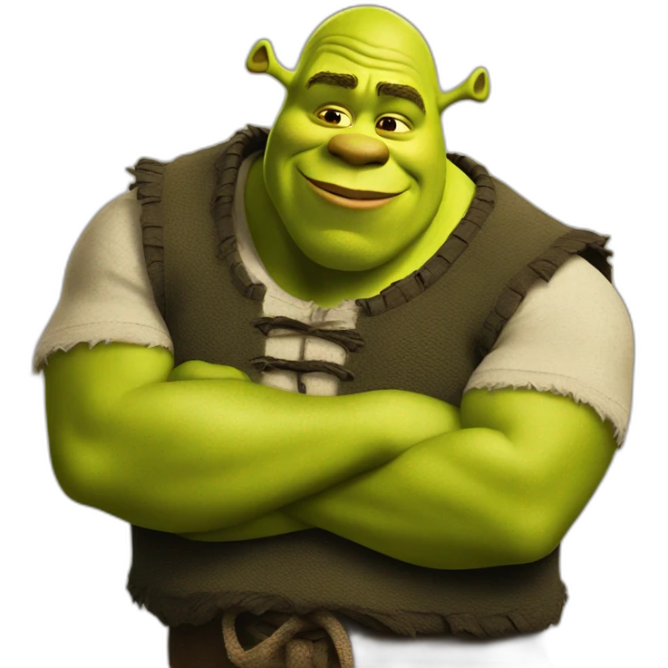 Shrek with Mickey emoji
