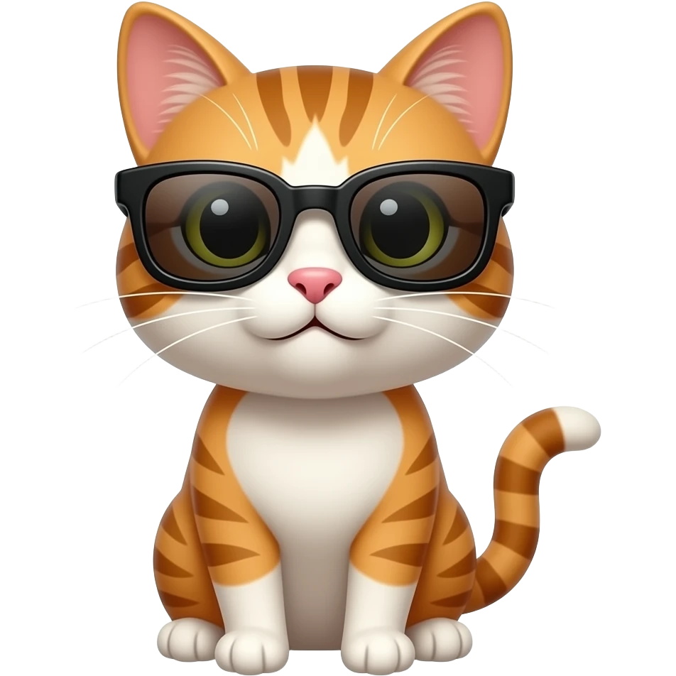Cat wearing sunglasses emoji