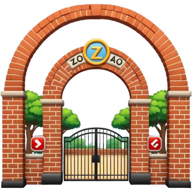 Zoo entrance. emoji