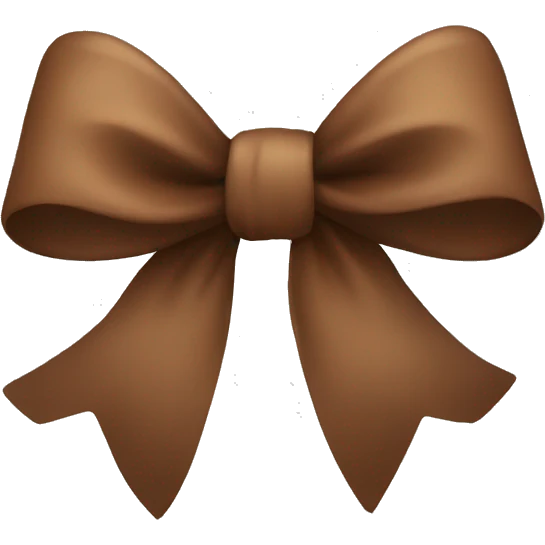 Brown bow  emoji