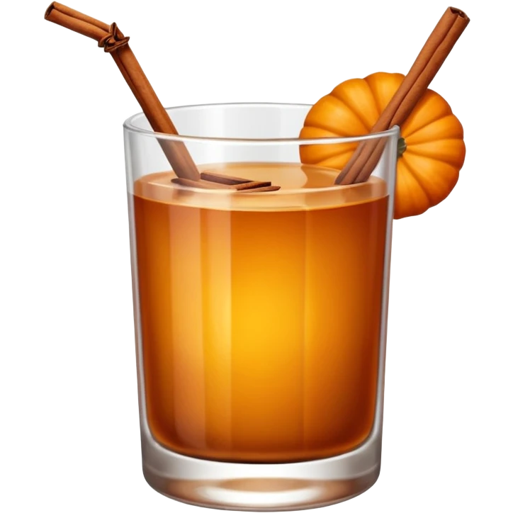 Pumpkin spice cocktail emoji