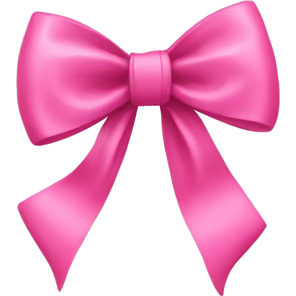 pink bow emoji