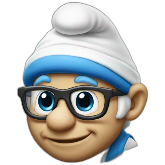 Papa Smurf emoji