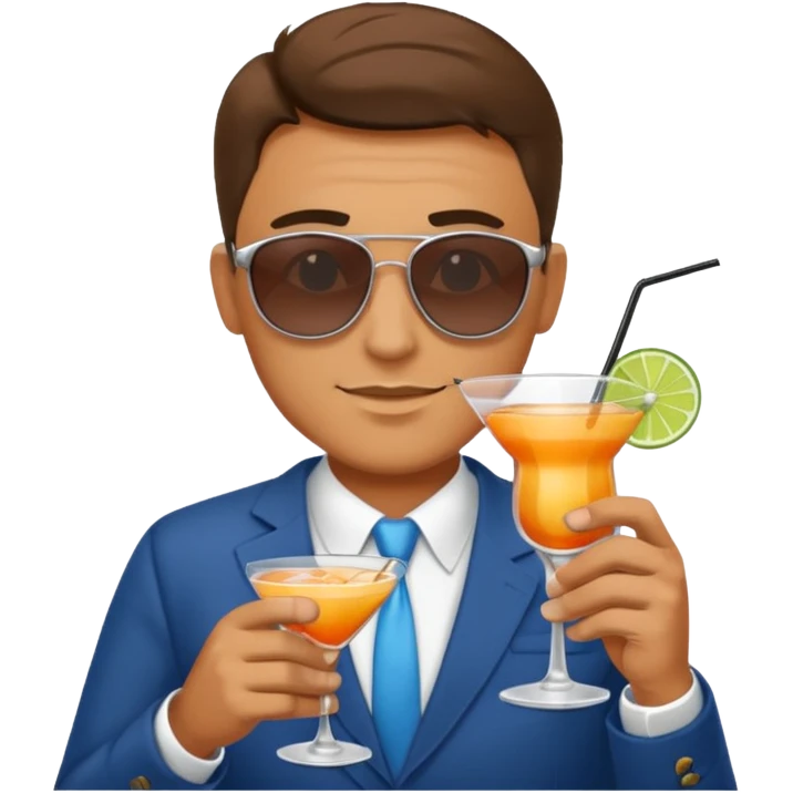 man with drink  emoji