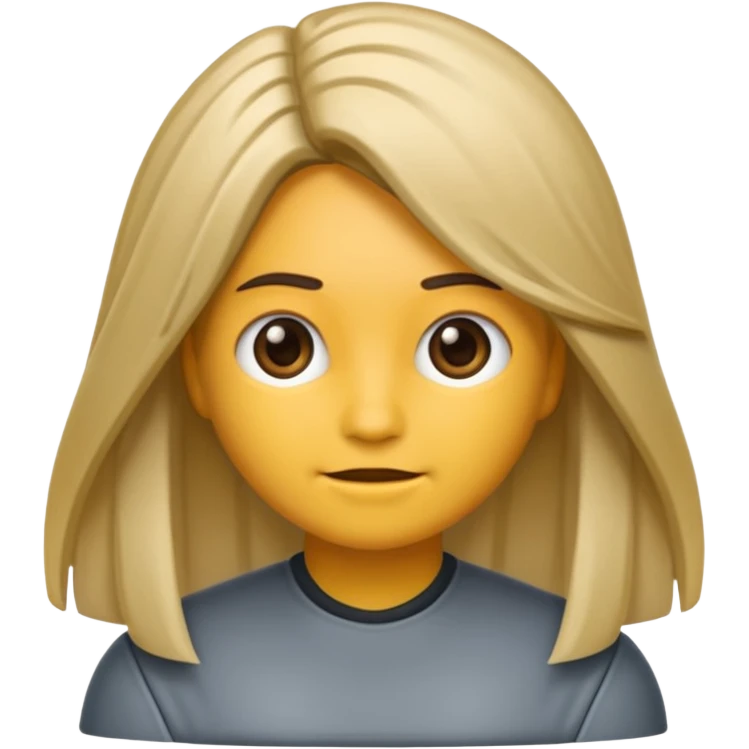 emoji de una persona que le estan haciendo mechas californianas emoji