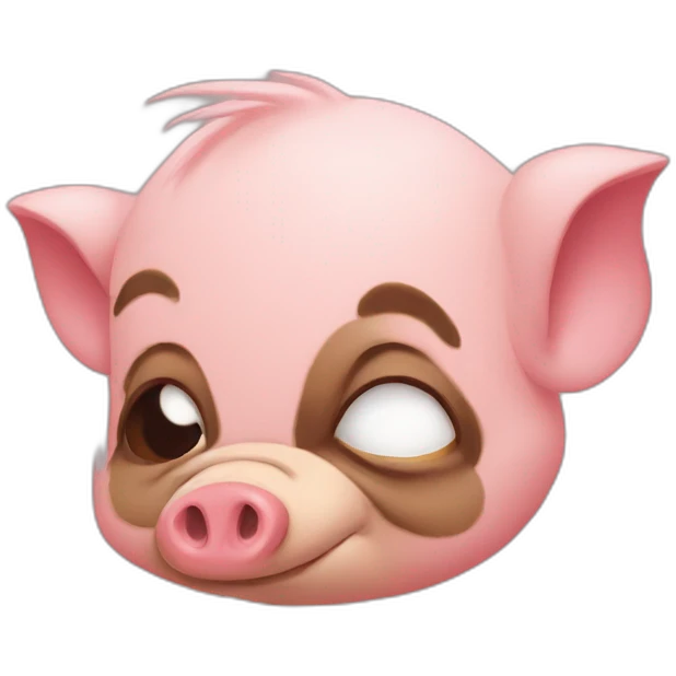 Monky-kiss-pig emoji